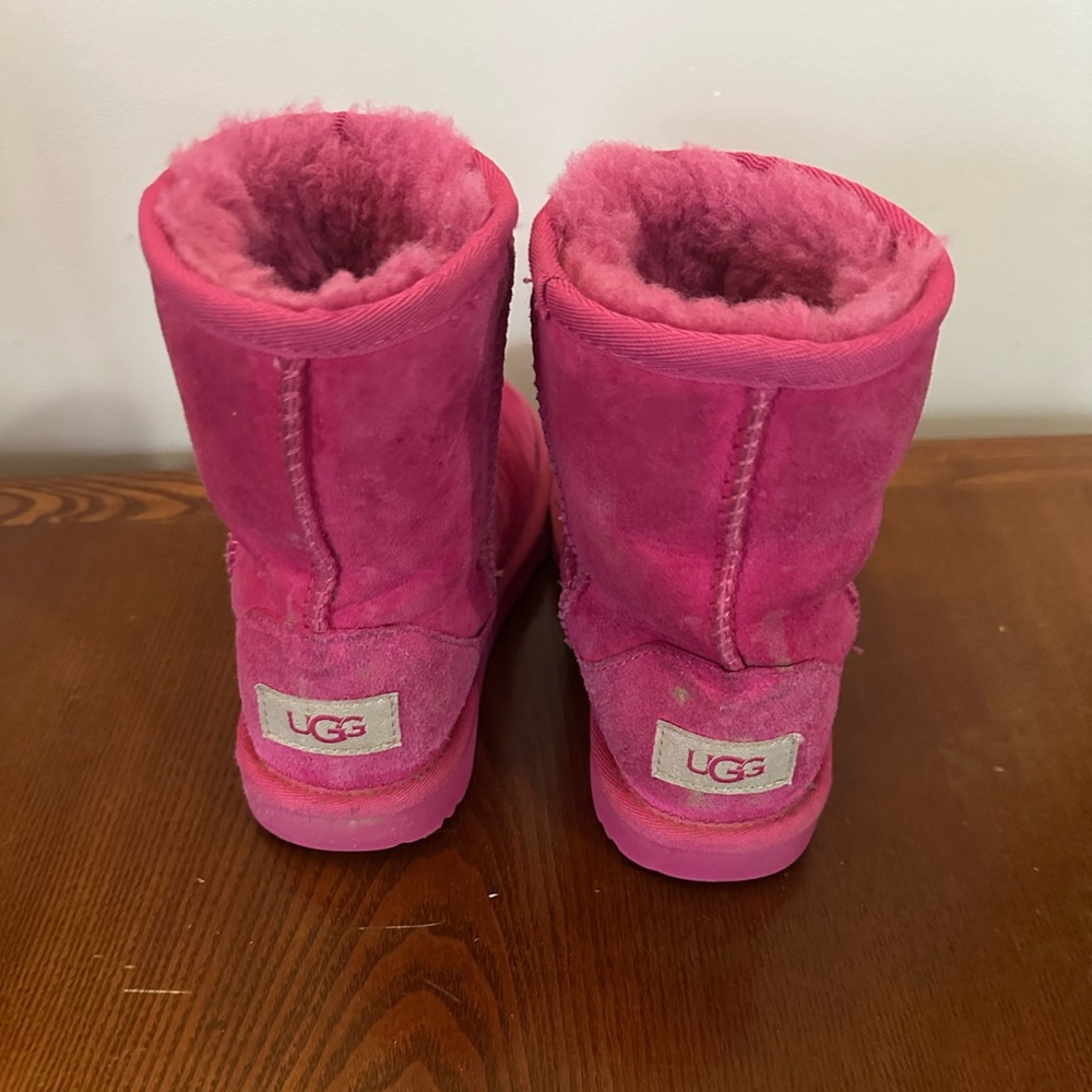 Hot Pink Girl’s Uggs - Picture 3 of 3